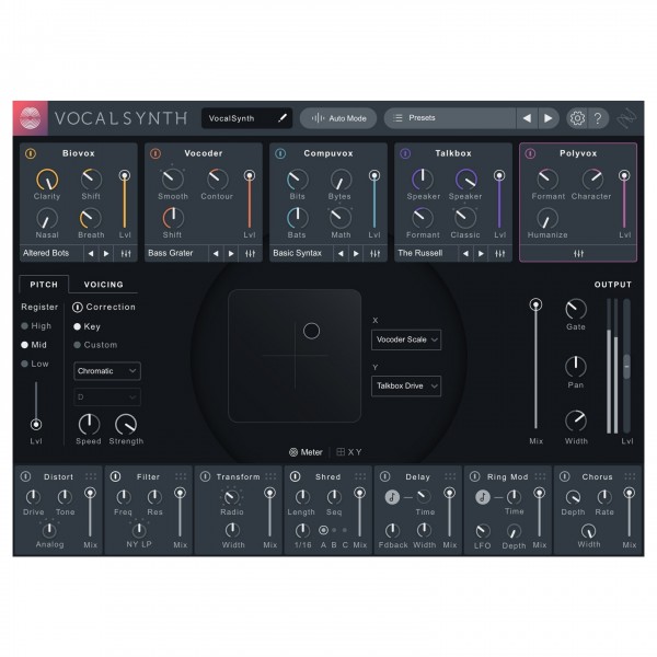 iZotope VocalSynth 2 - XY