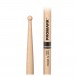 Promark Finesse 7A Long Maple Drumstick, Small Round Wood Tip - Tip