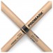 Promark Finesse 7A Long Maple Drumstick, Small Round Wood Tip