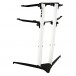 Stay Stands Piano Keyboard Stand, Two Tier, White Angle