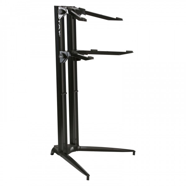 Stay Stands Piano Keyboard Stand, Two Tier, Black