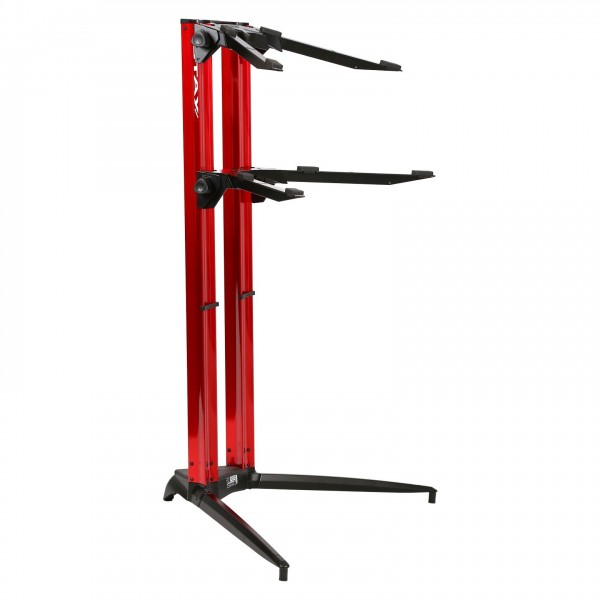 Stay Stands Piano Keyboard Stand, Two Tier, Red