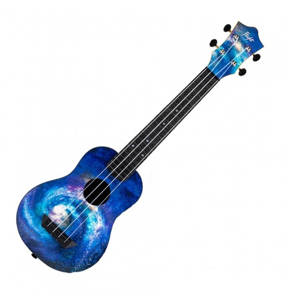 Flight TUSL-40 Travel Long Neck Soprano Ukulele, Space