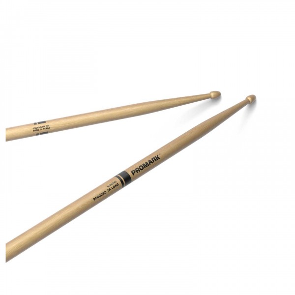 Promark Rebound 7A Long Hickory Drumsticks, Acorn Wood Tip