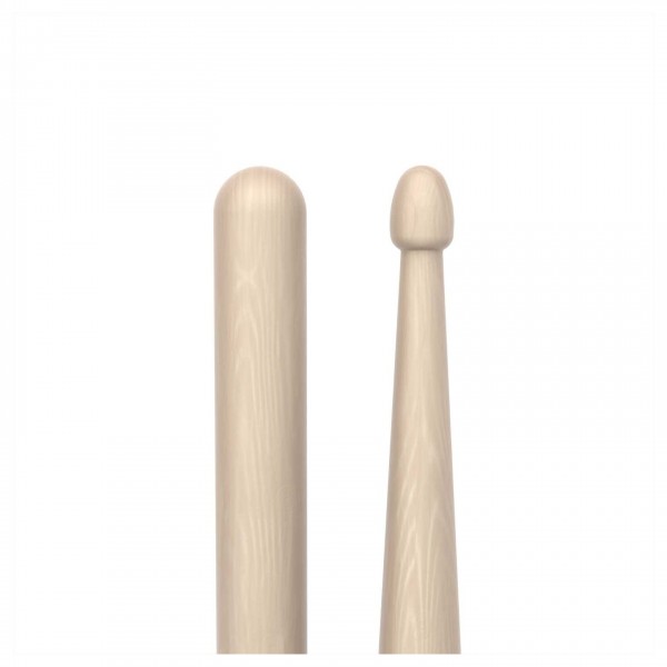 Promark Rebound 5A Raw Hickory Drumsticks, Acorn Wood Tip - Tip