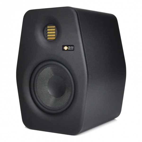 Monkey Banana Baboon 6 Studio Monitor, Black - Angled