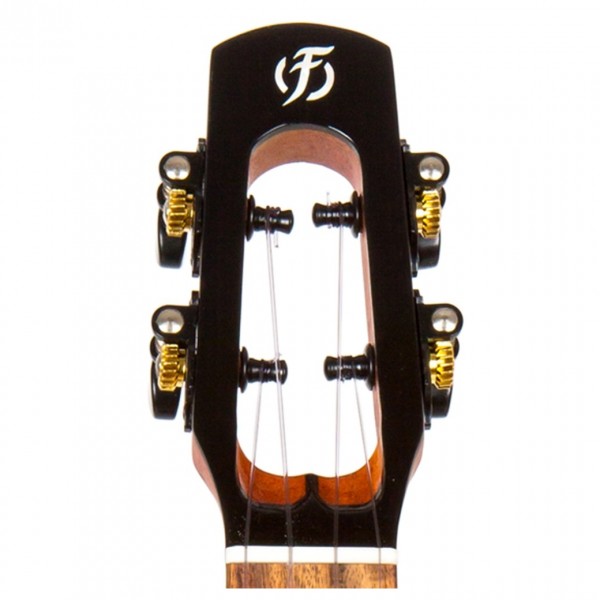 Flight Voyager All Solid Concert Ukulele - Headstock Front