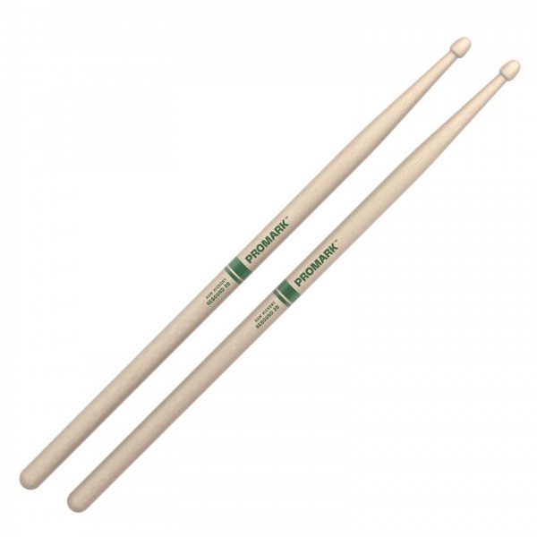 Promark Rebound 2B Raw Hickory Drumsticks, Acorn Wood Tip