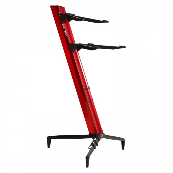 Stay Stands Tower Keyboard Stand, Two Tier, Red