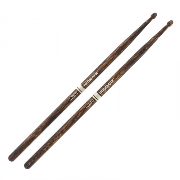 Promark Rebound 2B FireGrain Hickory Drumsticks, Acorn Wood Tip
