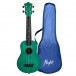 Flight TUS-35 Travel Soprano Ukulele, Green gigbag