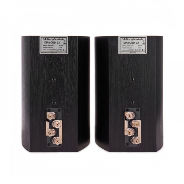 Wharfedale Diamond 9.1 Bookshelf Speakers (Pair) Back View