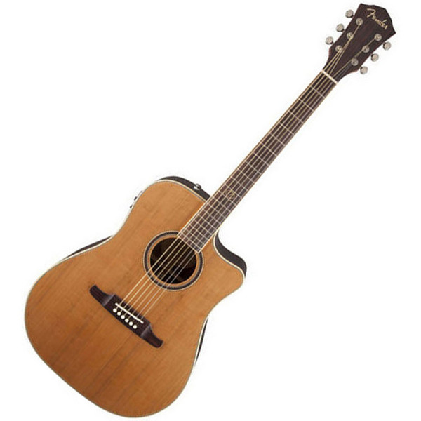 Fender F-1030SCE Dreadnought Cutaway Acoustic Guitar, Natural