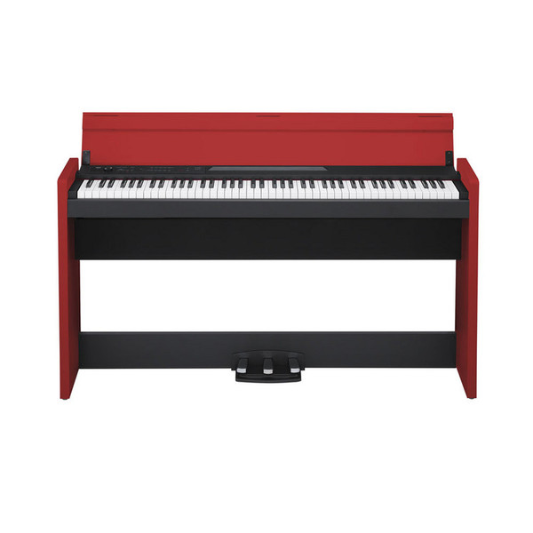 Korg LP-380 Digital Piano, Black and Red