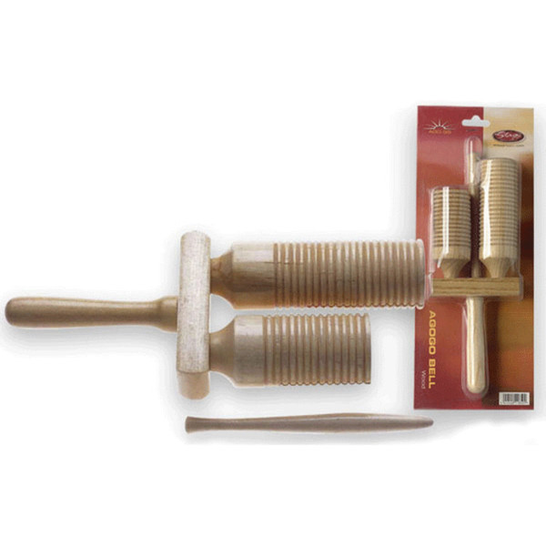 Stagg AGG-55 Wooden Agogo, 2 Tone