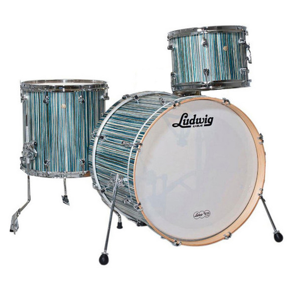 Ludwig Signet 105 GigaBeat 3Pc Shell Pack, Alpine Blue