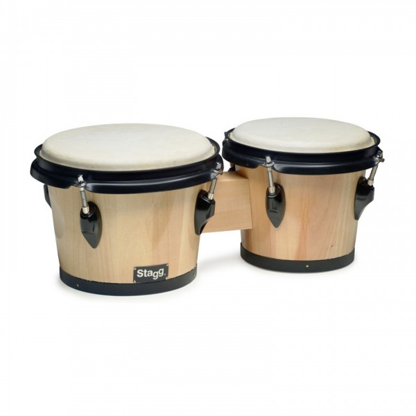 Stagg 7.5'' & 6.5'' Traditional Wood Bongos - Natural Finish