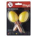 Stagg Plastic Egg Maracas, Yellow