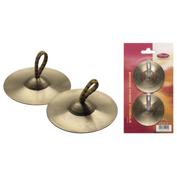 Stagg Bronze Finger Cymbals, 7cm (Pair)