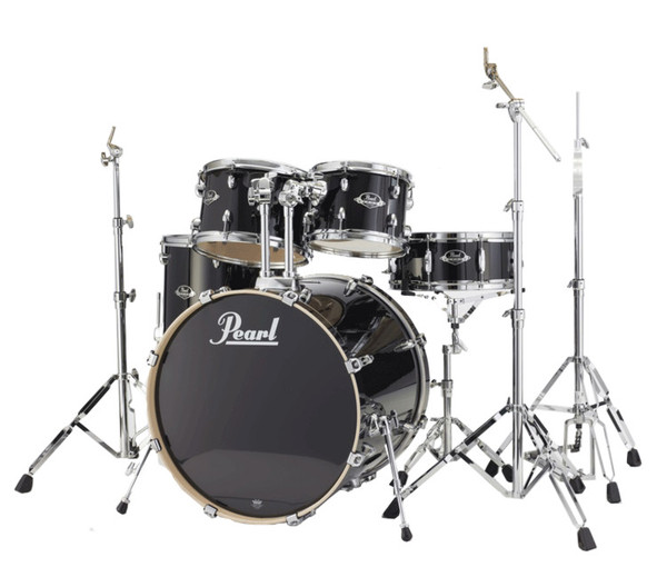 Pearl Export Lacquer Fusion Drum Kit, Black Smoke