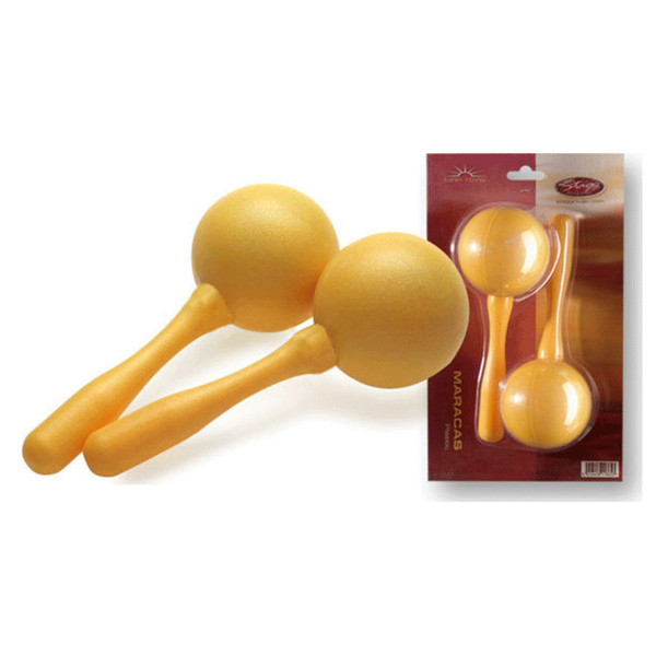 Stagg Plastic Maracas, Yellow Pair