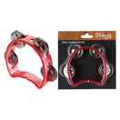 Stagg Plastic Mini Tambourine, Red