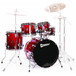 Premier Genista Maple Stage 22 5 Pc Shell Pack, Cherry Red Fade