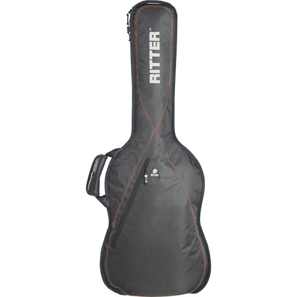 Ritter Performance RGP2 Guitar Bag, Bass, Black/Red