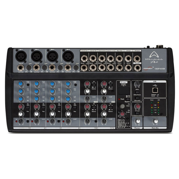 Wharfedale Connect 1202FX/USB 12 Channel Mixer with USB Connectivity