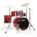 Premier Genista Maple Stage 20 Kit & Hardware Bundle, Cherry Red Fade