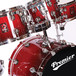 Premier Genista Maple Stage 20 Kit & Hardware Bundle, Cherry Red Fade