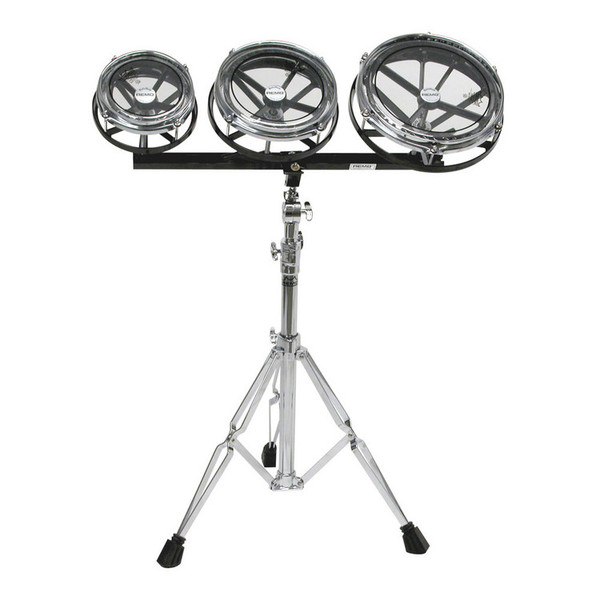 Remo 8, 10 and 12 Inch Rototom Set With Stand