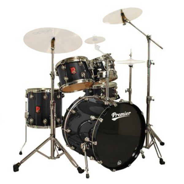 Premier Genista Birch Stage 22 Kit, Hardware Bundle, Black Lacquer