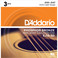 D'Addario EJ15-3D Phosphor Bronze, Extra Light, 10-47 x 3 Pack