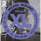 D'Addario EXL115-3D 11-49, 3 Pack