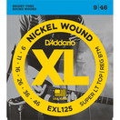D'Addario EXL125 Nickel Wound, Super Light Top/ Regular Bottom 9-46