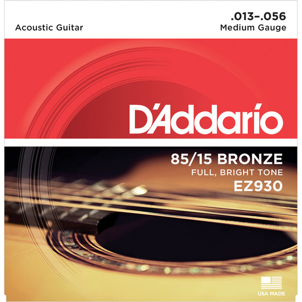 D'Addario EZ930 85/15 Great American Bronze, Medium, 13-56