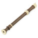 Descant Recorder with Wood Grain Finish, Cleaning Rod and Case