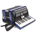 Hohner Bravo II 48 Accordion, Dark Blue with Gig Bag