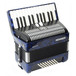 Hohner Bravo II 48 Accordion, Dark Blue with Gig Bag