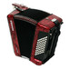 Hohner Bravo II 48 Accordion, Red with Gig Bag