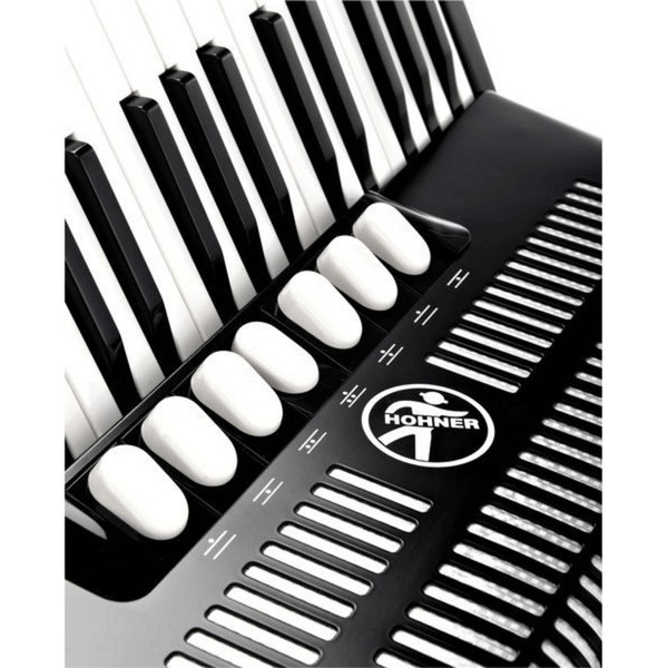 Hohner Bravo III 96 Accordion, Black with Gig Bag