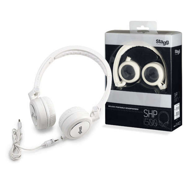 Stagg SHP-I500 Deluxe Headphones, White