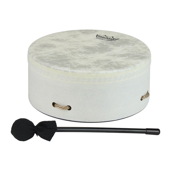 Remo Standard Buffalo Drum 3.5 Inch x 8 Inch, White