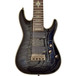 Schecter Damien Elite-8 Guitar, See-Thru Black