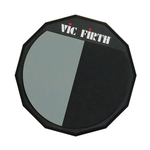 Vic Firth 12'' Split Practice Pad with Soft and Hard Rubber