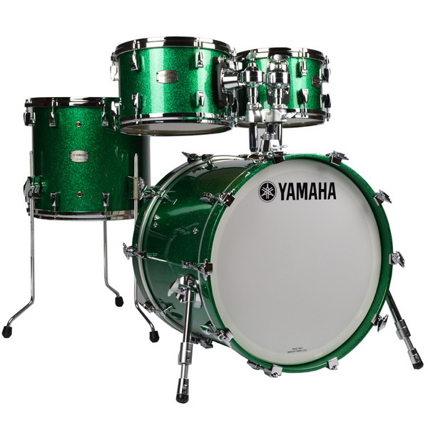 Yamaha Absolute Hybrid Maple 20 Fusion Shell Pack, Jade Green Sparkle