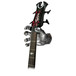 Grip Studios GS-1 Custom Guitar Hanger, Metal Mayhem, Right Hand with Guitar