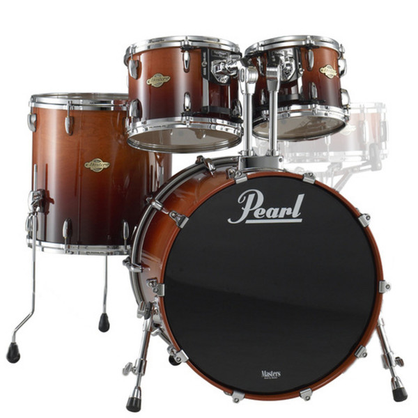 Pearl Masters Maple MCX 22 Inch Fusion Shell Pack, Chestnut Fade