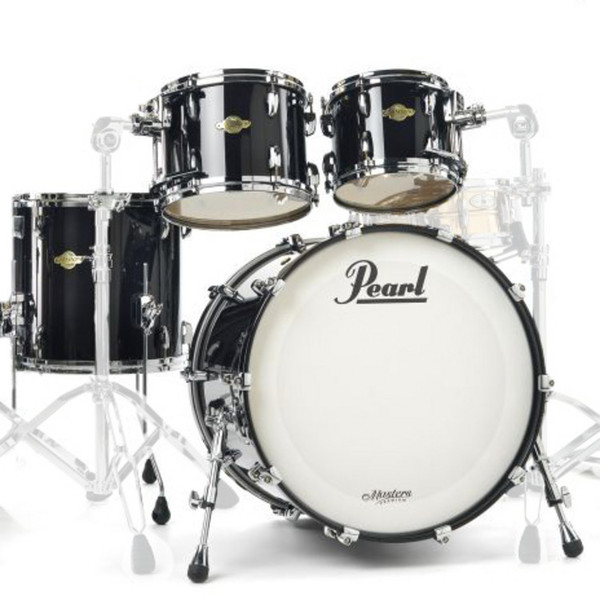 Pearl Masters Premium Maple 22'' Fusion Shell Pack, Piano Black